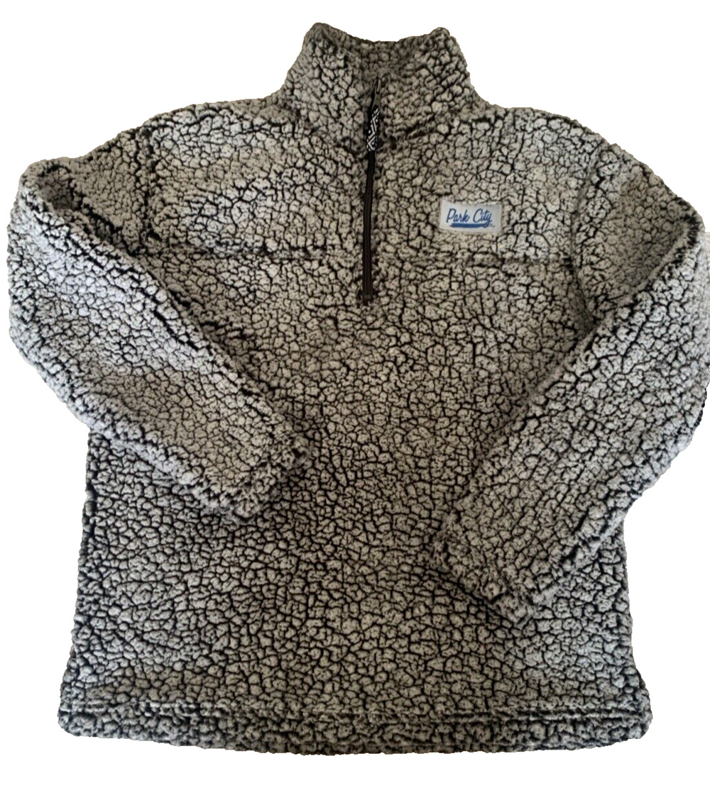 Boxercraft Womens Park City UT Sherpa Teddy Bear Fuzzy Sweatshirt Size Small